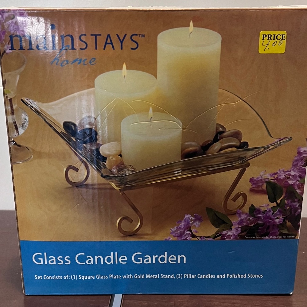 Glass Candle Garden